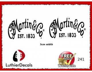Martin & Co. Guitar Decal 241